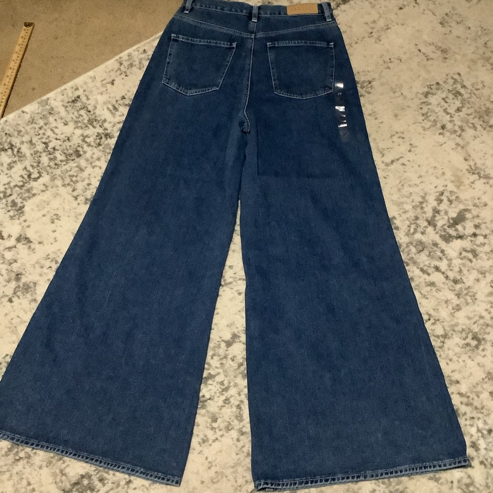 Pacsun Extreme Wide Leg Jeans Women’s size 29 Waist Blue Wash High Rise Denim